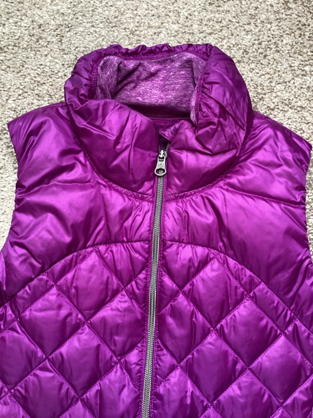 Lululemon Down For A Run Vest Tender Violet Purple Puffer 6 Small - Picture 8 of 11